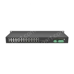 2 Ports 100M FX + 24 Ports 10/100M RJ45 Rack-mount Managed Industrial Ethernet Switch