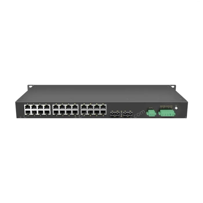 2 Ports 100M FX + 24 Ports 10/100M RJ45 Rack-mount Managed Industrial Ethernet Switch