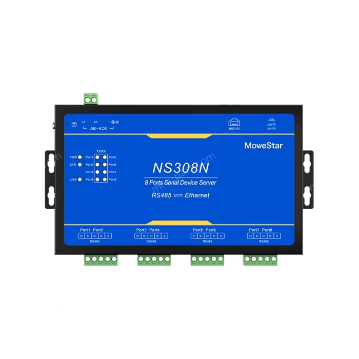 8 Ports RS485 Serial to 100M Ethernet Server