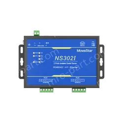 2 Ports RS485/422 Serial to 100M Ethernet Opto-isolated Server