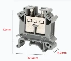 UK 16B Terminal Blocks Pure Copper Terminal Strip Terminal Connector Combo Terminal Block