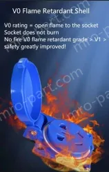 Explosion-proof cast aluminium duplex 5-hole black