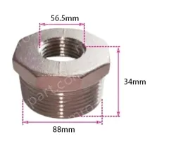 304/3 inch/2 inch stainless steel core inner and outer wire conversion joint
