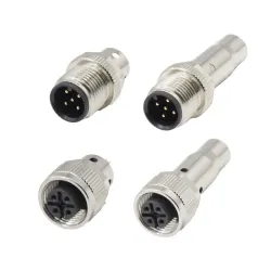 Sensor waterproof connector 4A 220V 2 pin counts Male