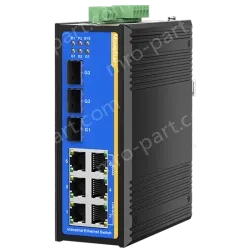 [3 Gigabit + 6 Gigabit Battery] ring network management industrial switch