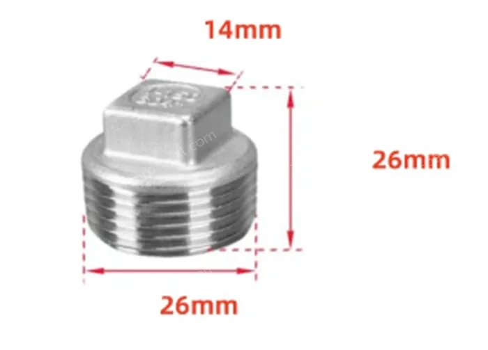316 material 6 points 3/4 Stainless steel plugs