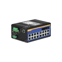 [100 Gigabit 2 Optical 16 Electric] Ring Network Management Industrial Switch