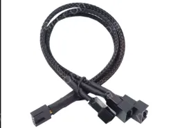 PWM three-point temperature control cooling fan extension cable