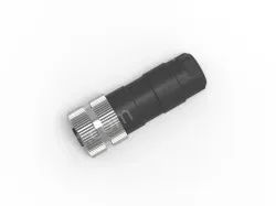 M12 5-hole female elbow connector