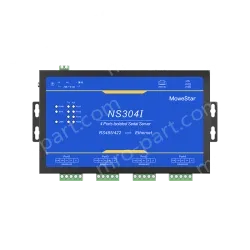4 Ports RS485/422 Serial to 100M Ethernet Opto-isolated Server