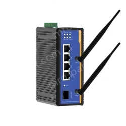 1 Port Gigabit SFP + 4 Ports Gigabit RJ45 Din-Rail Dual Band Wi-Fi6 Wireless Router