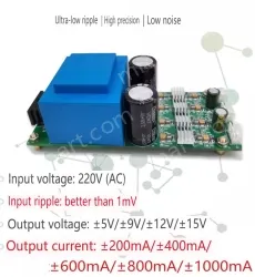 ACDC linear power supply 220V to positive and negative voltage ±5V ±800MA