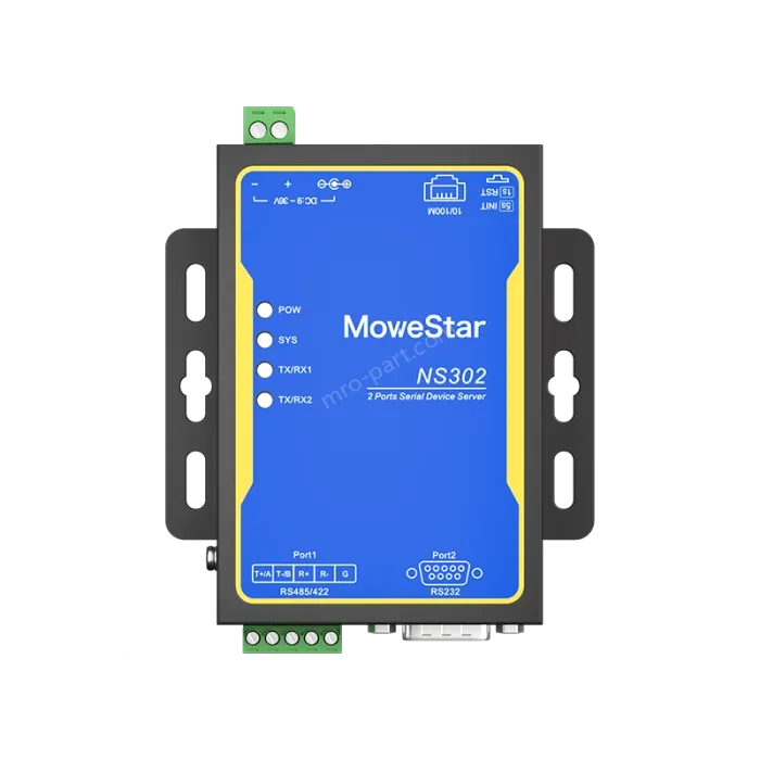 1 Port RS232 + 1 Port RS485/422 Serial to 100M Ethernet Server
