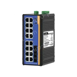 [100 Gigabit 2 Optical 16 Electric] Ring Network Management Industrial Switch