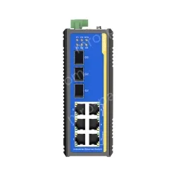 [3 Gigabit + 6 Gigabit Battery] ring network management industrial switch