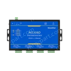 8 Ports RS232 Serial to 100M Ethernet Server